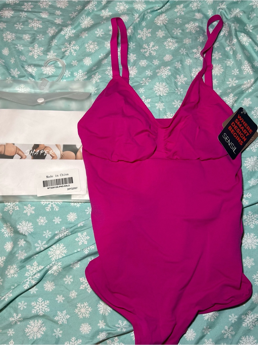 Shaperx Women's Fuchsia Bodysuit